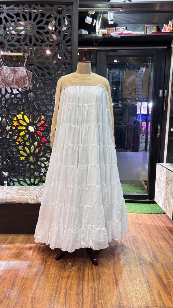 PLEATED LONG GOWN - Image 3